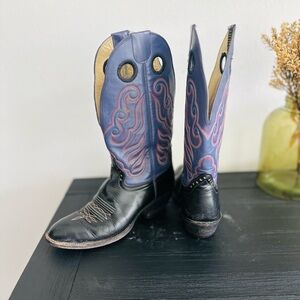 Hondo Women’s Leather Cowboy Boots - Size 8.5B